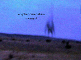 epiphenominalism moment